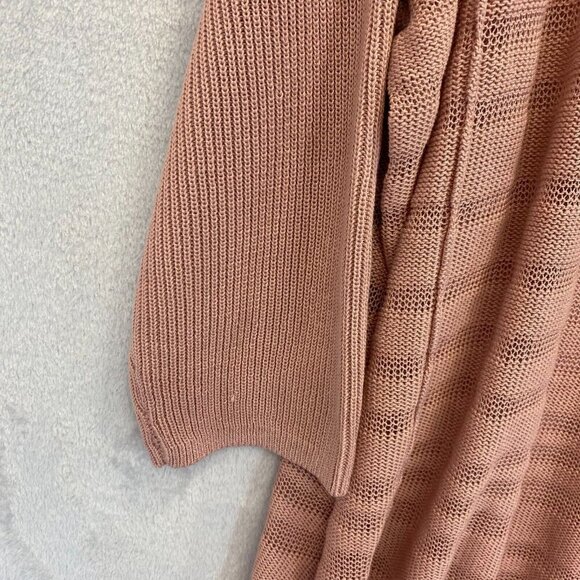 Andree by Unit Pink Oversized Sweater Size 1X Beach Dolman Sleeve Romantic Flowy - Picture 10 of 16